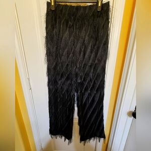 H&M Black Fringed Pants